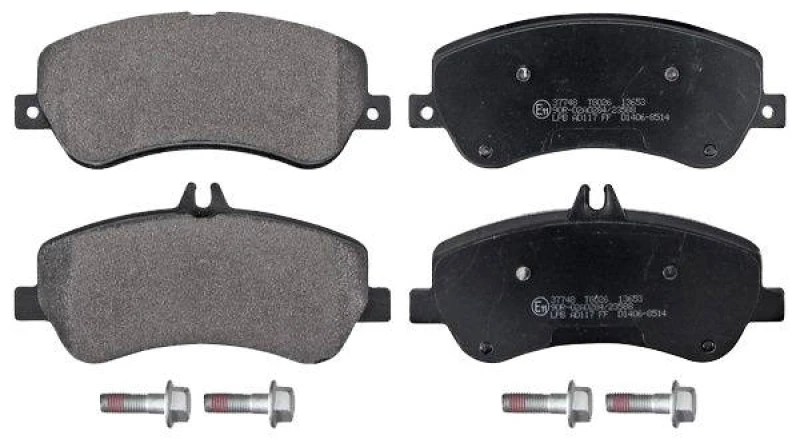 Image of A.B.S. 37748 Brake pad set prepared for wear warning indicator Brake Pad Set,disc brake (402)