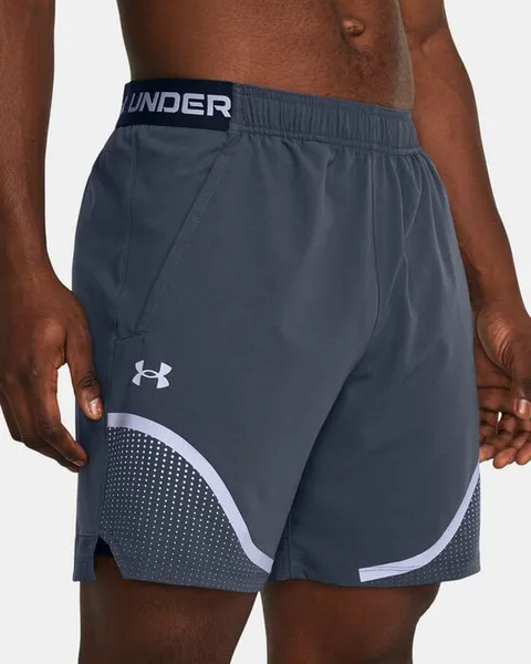 image of Under Armour Mens Training Vanish Woven 6" Graphic Shorts - Grey Grey VU6PV Male L,S,XL