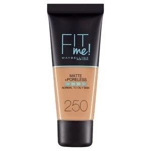 image of Maybelline Fit Me Matte and Poreless Foundation Sun Beige 30ml