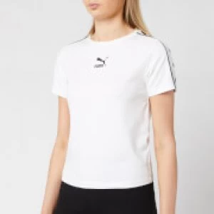 Image of Puma Womens Classics Tights Top - Puma White - L