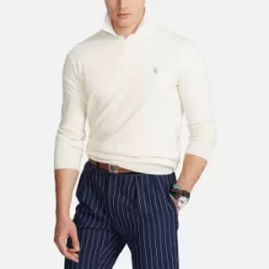 Image of Polo Ralph Lauren Mens Pima Cotton Jumper - Antique Cream - L
