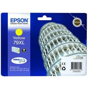 Image of Epson Tower of Pisa 79XL Yellow Ink Cartridge