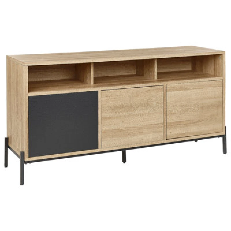 Image of Beliani Cabinet Moines Brown/ Black