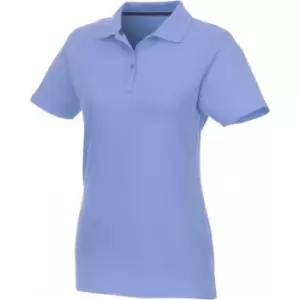 Elevate Womens/Ladies Helios Short Sleeve Polo Shirt (L) (Light Blue)