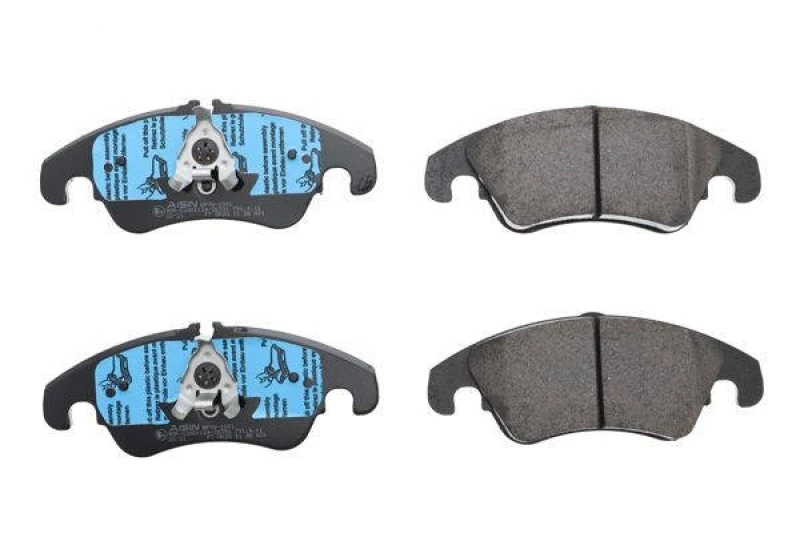 Image of AISIN BPVW-1041 Brake pad set Premium ADVICS by AISIN prepared for wear warning indicator Brake Pad Set,disc brake (402)