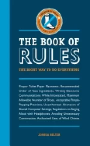 Image of book of rules the right way to do everything