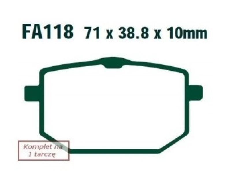 Image of EBC Brakes FA118 Brake pad set Brake Pad Set,disc brake (402)