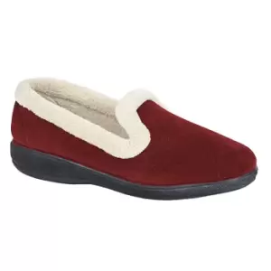 Image of Sleepers Womens/Ladies Sophia Memory Foam Slippers (8 UK) (Wine)