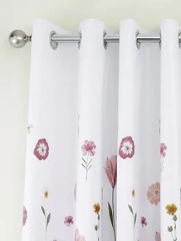 Image of Catherine Lansfield Catherine Lansfield Wild Flowers Curtains 66X72