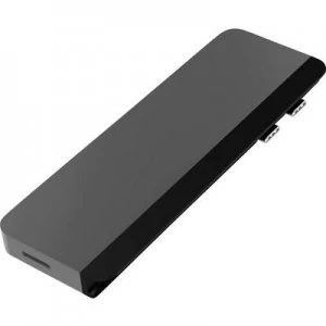 Image of HyperDrive HD28C-GRAY USB-C (USB 3.1) multiport hub Ultra HD compatibility, Aluminium casing, additional USB-C port, + built-in SD card reader Spacesh
