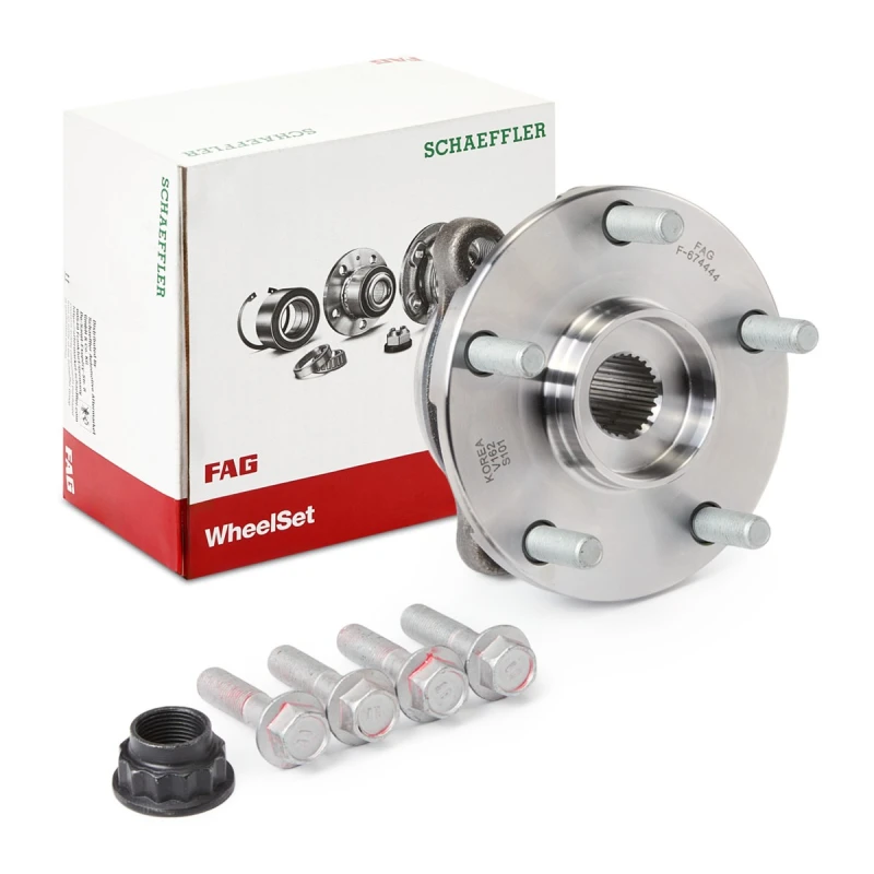 Image of FAG 713 6189 70 Wheel bearing kit Photo corresponds to scope of supply, with ABS sensor ring Wheel Bearing Kit (654)