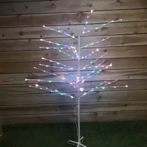 Image of Indoor Outdoor 1.5m Colour Changing Rainbow Tree With Pink, Warm White, Blue & Green LEDs - Snowtime