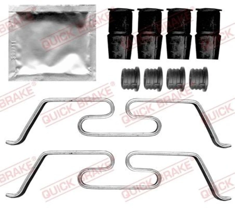 Image of QUICK BRAKE Brake pad fitting kit QUICK BRAKE 109-0086