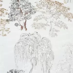 Image of Arthouse Oriental Garden Natural Wallpaper