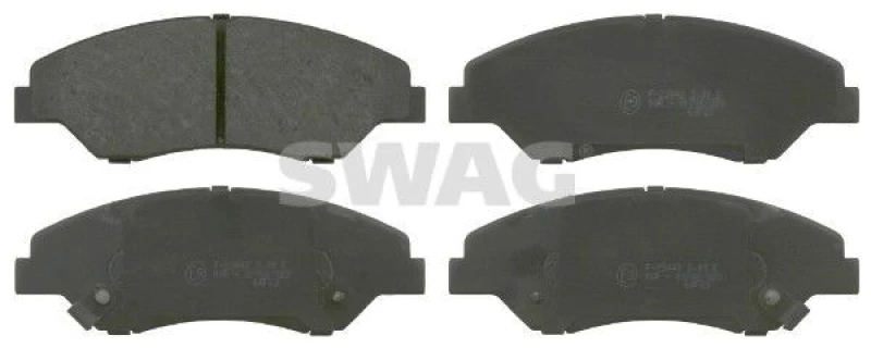 Image of Brake pad set SWAG 91 91 6557