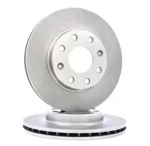 Image of RIDEX Brake disc 82B0685 Brake rotor,Brake discs OPEL,DAEWOO,Corsa B Schragheck (S93),Astra F CC (T92),Astra F Caravan (T92),Kadett E CC (T85)