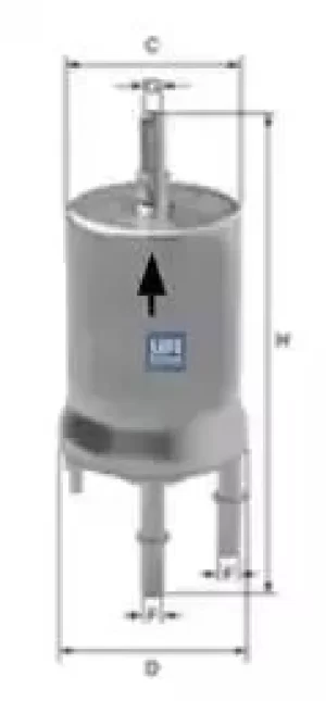 Image of 31.832.00 UFI Fuel Filter Petrol