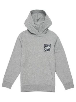 Image of Barbour International Boys Shoreditch Hoodie - Grey Marl, Size 10-11 Years