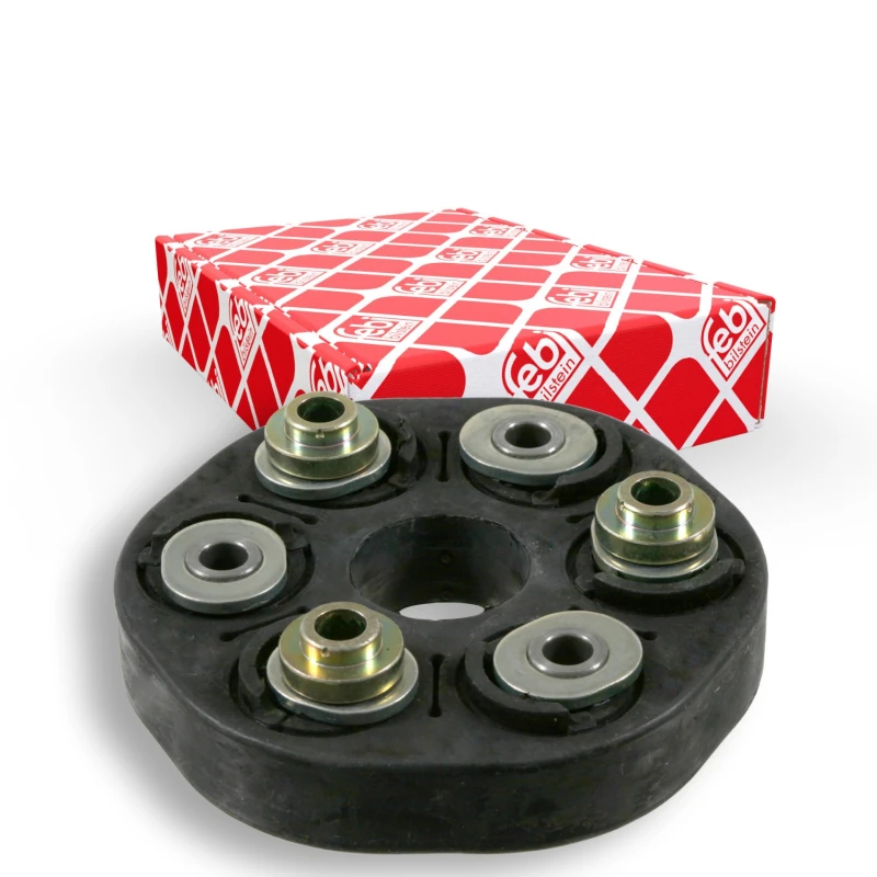 Image of FEBI BILSTEIN 22553 Drive Shaft Coupler Front, Ø: 132mm, Bolt Hole Circle Ø: 90mm Joint,propeller shaft (1427)