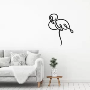 Image of Flaming Black Decorative Metal Wall Accessory
