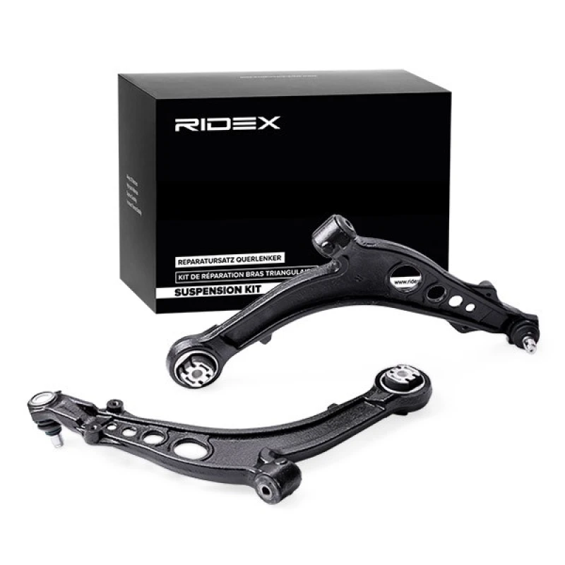 Image of RIDEX 772S0237 Control arm repair kit with ball joint, Front Axle Left, Control Arm Suspension Kit (772)