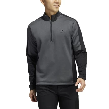 Image of adidas 2022 Colorblock Quarter-Zip Pullover grey six - 2XL