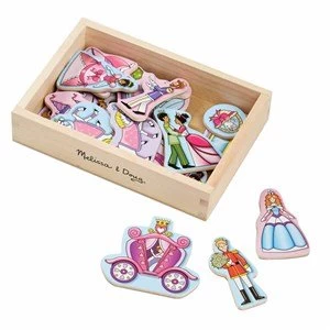 image of Melissa and Doug 20 Wooden Princess Magnets