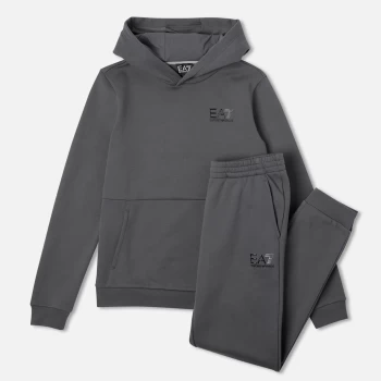 image of EA7 Boys' Train Core ID Tracksuit - Grey - 4 Years