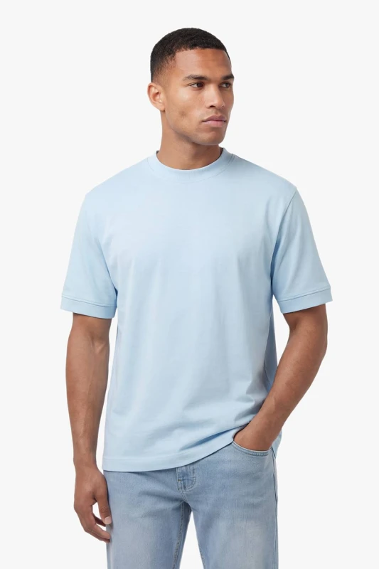 Image of Luke 1977 Mens Dapper Schnapper T-Shirt in Light Blue Size: 3XL Light Blue Male 3XL