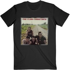 Image of The Clash - Combat Rock Unisex Large T-Shirt - Black