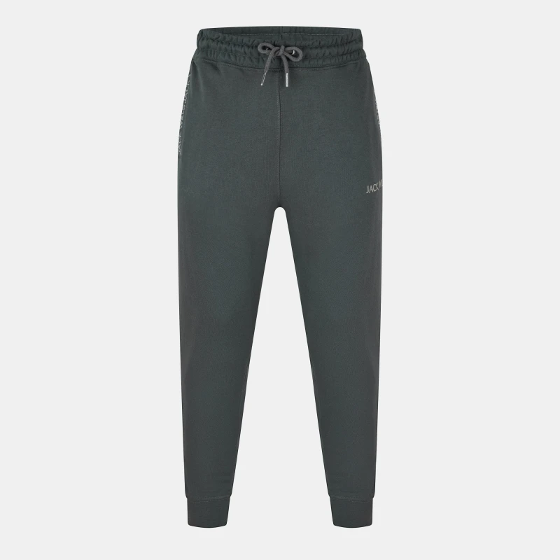 Image of Jack Wills Jacquard Logo Joggers Mens Slate 09 male XS