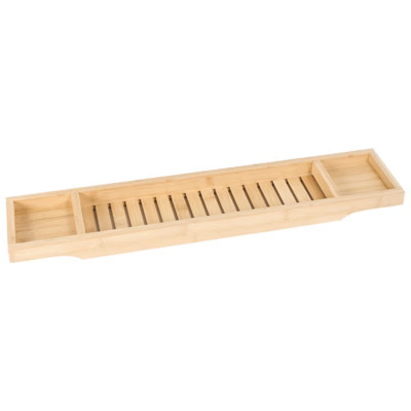 Image of Beliani Bathroom Tray Cauca Bamboo Wood Light Brown