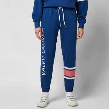Image of Polo Ralph Lauren Womens Side Logo Sweatpants - Beach Royal - L