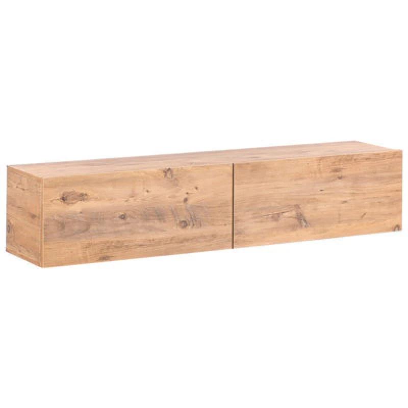 Image of Beliani Wall Mounted TV Stand GLADSTONE Brown, Brown 608316