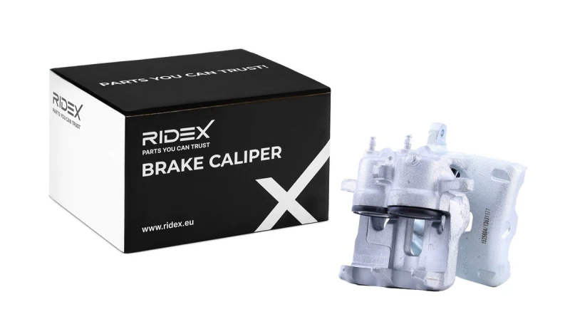 Image of RIDEX 78B1981 Brake caliper Front Axle, without holder Cast Iron Brake Caliper (78)