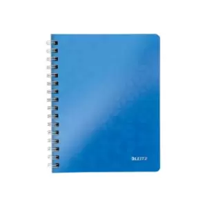 WOW Notebook A5 Ruled, Wirebound with Polypropylene Cover 80 Sheets. Blue - Outer Carton of 6