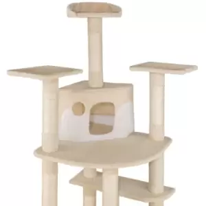 image of Tectake Cat Tree Scratching Post Nelly - Cream