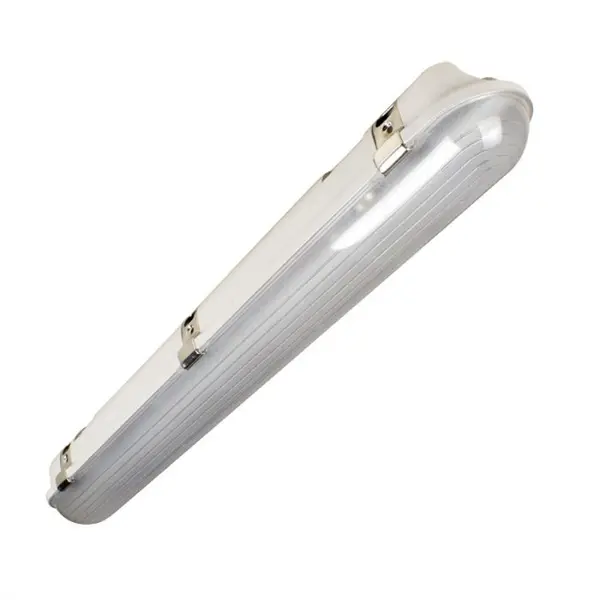 Image of Robus VULCAN 1x40W LED Corrosion Proof, IP65 5ft Grey 5000K, Emergency With frosted diffuser RVUF405FTE-24