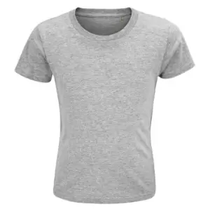 Image of SOLS Childrens/Kids Crusader Marl Organic T-Shirt (10 Years) (Grey)