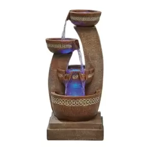 Image of Stylish Fountain Azure Columns Water Feature with LEDs