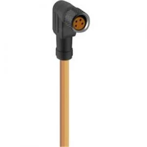 Image of Lumberg Automation 11330 RKMWV 4 072 M Actuator Sensor Connection Line M8 Connector Straight Orange