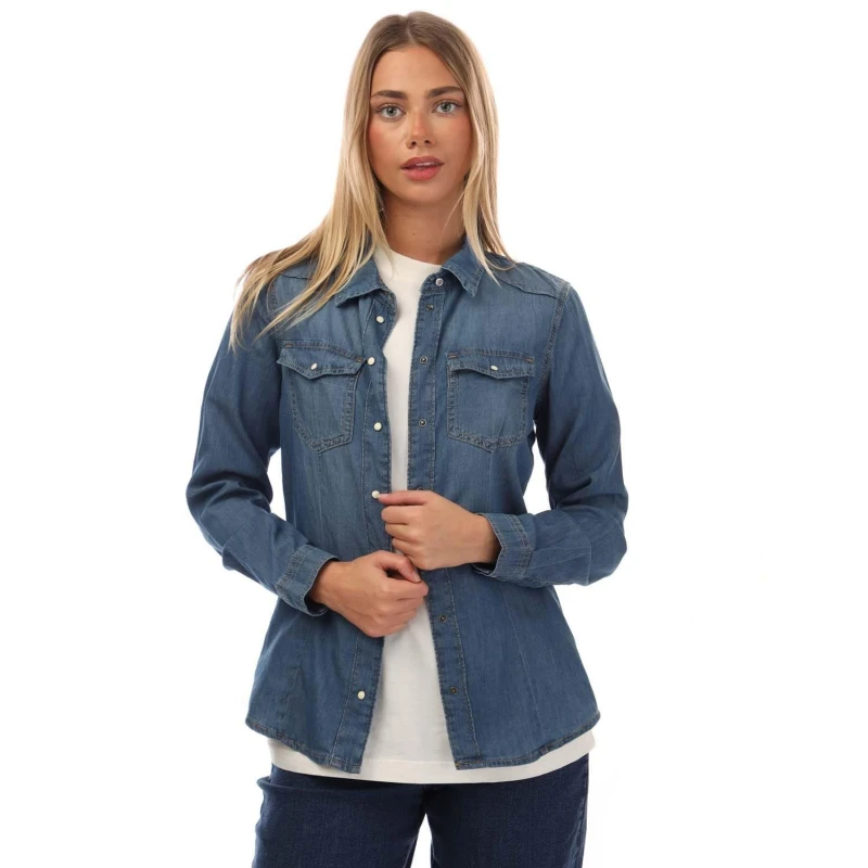 Image of Only Alexa Denim Shirt Denim female 10