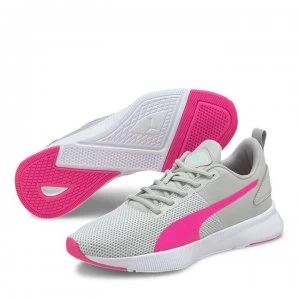 Puma Flyer Ladies Trainers - Grey/Pink