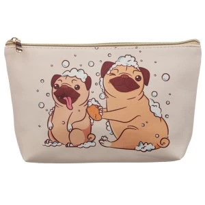 image of Mopps Pug Medium PVC Wash Bag