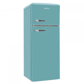 image of Amica FDR2213DB 208L Retro Fridge Freezer