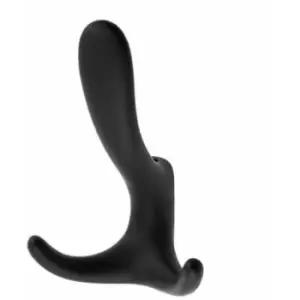 Image of GTV - Triple Hat Coat Modern Hanger Hook Door Wall Bath 130mm - Colour Black - Pack of 1