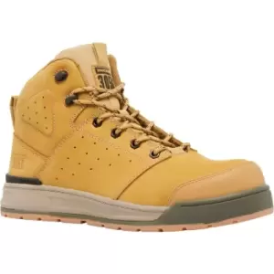 Image of Unisex Adult 3056 Safety Boots (10 UK) (Wheat) - Hard Yakka
