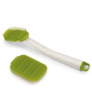 image of Joseph CleanTech Washing-up Brush & Scrubber Set - White/Green