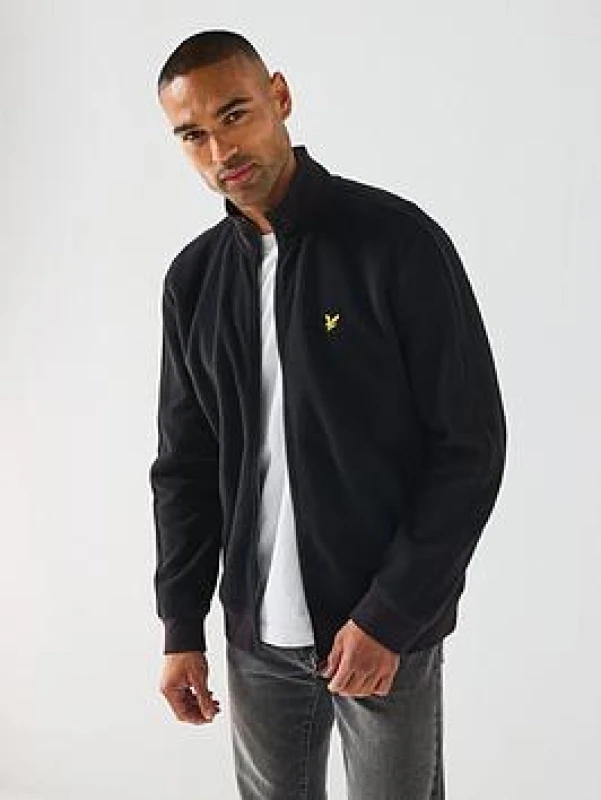 Image of Lyle and Scott Lyle Polar Trck Jckt Sn61 Jet Black male 2XL