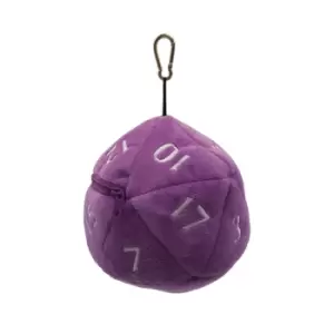 Image of D20 Plush Dice Bag - Purple